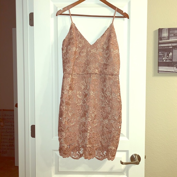 Express Dresses & Skirts - Blush Lace Express Dress